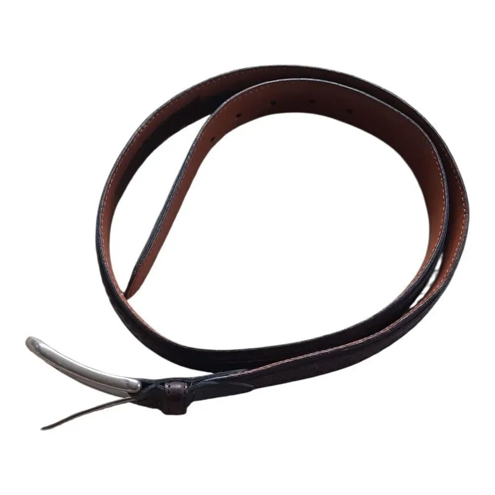 Johnston & Murphy Black and Brown Leather Belt Size 34
